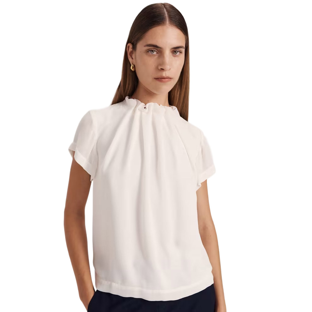 SABA Willa High Neck Ss Top